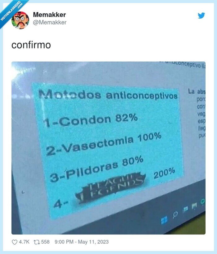 lol,metodos anticonceptivos