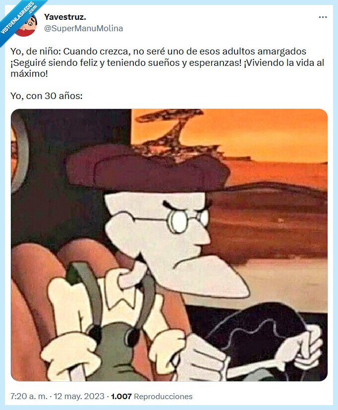 niño,amargado,adulto,agallas el perro cobarde