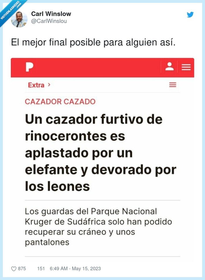 cazador furtivo,final,aplastado,elefantes,devorado