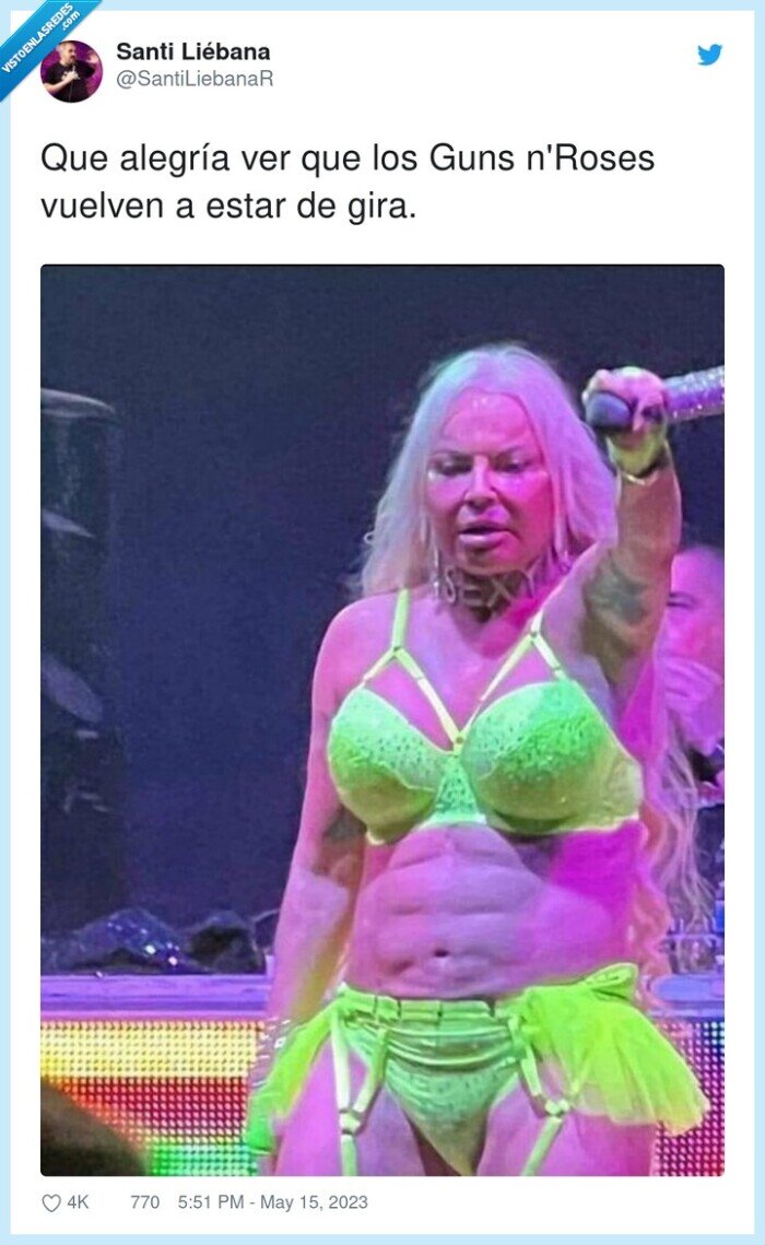 alegría,guns n roses,leticia sabater,bikini