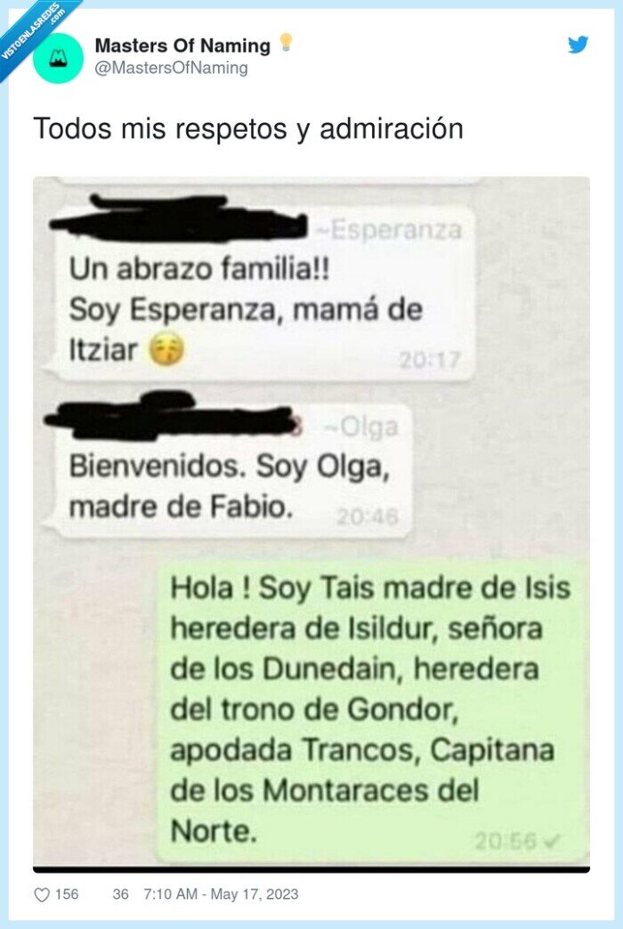 colegio,whatsapp,clase,fabio,itziar,nombres raros