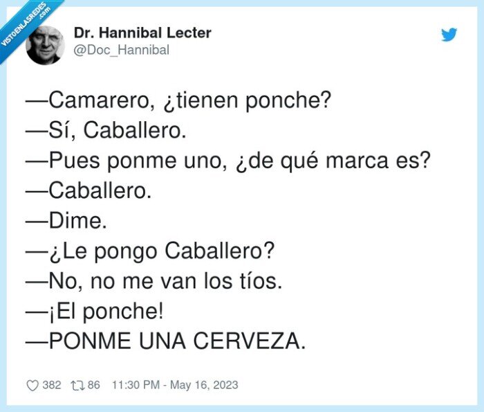 camarero,caballero,cerveza,ponche