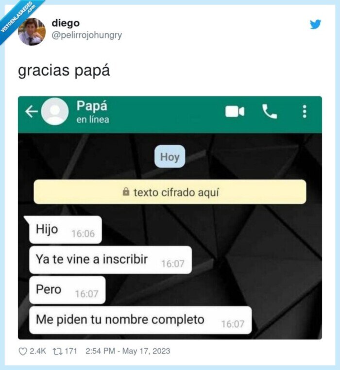 gracias,papá,padre,acordarse,nombre completo