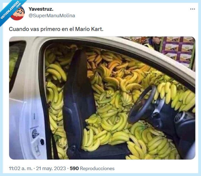 primero,mario,kart,plátanos