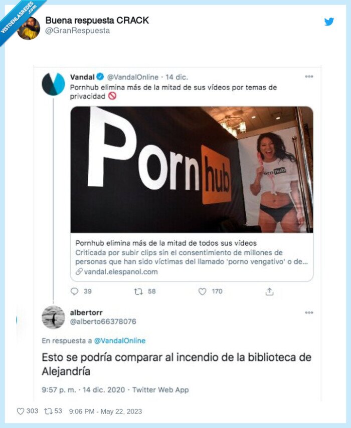 pronhub,privacidad,incencio,alejandria