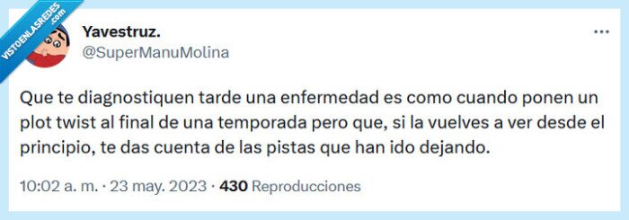 enfermedad,tarde,diagnosticar,plot twist