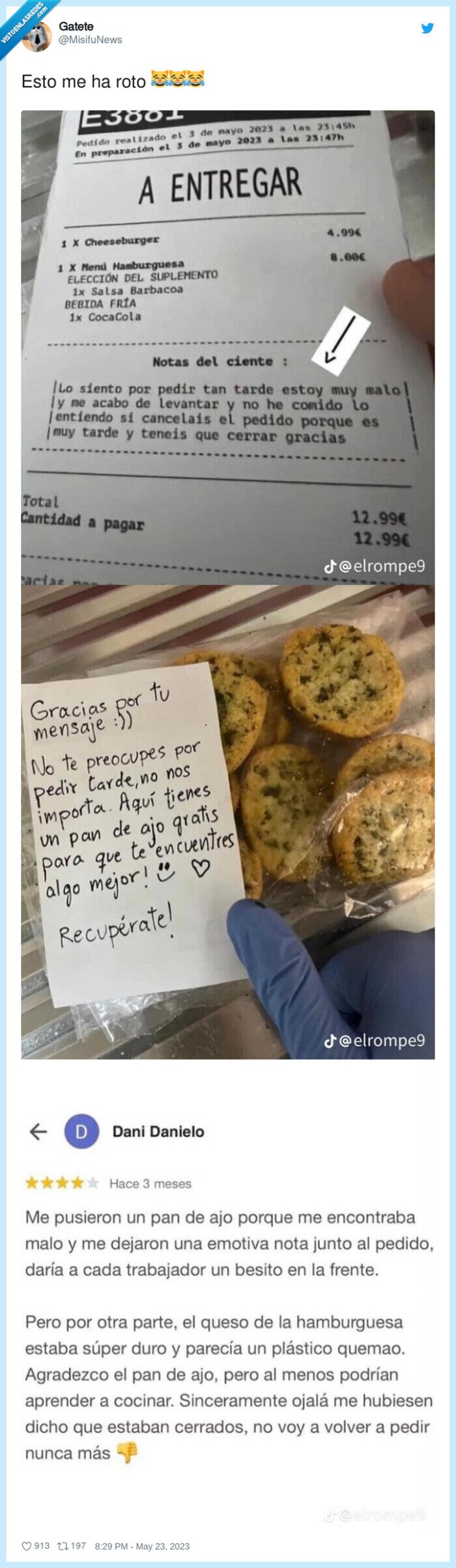 envio,pedido,comida,pan de ajo