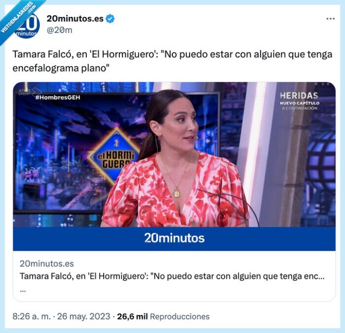 encefaIograma plano,hormiguero,tamara falcó