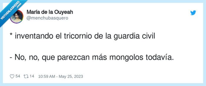 invento,tricornio,mongolos,guardia civil