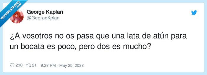 bocata,atún,caber,cantidad