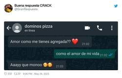 Enlace a I love pizza, por @GranRespuesta