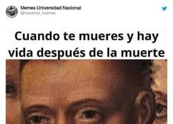 Enlace a Yo que creía en el descanso eterno, por @nacional_memes