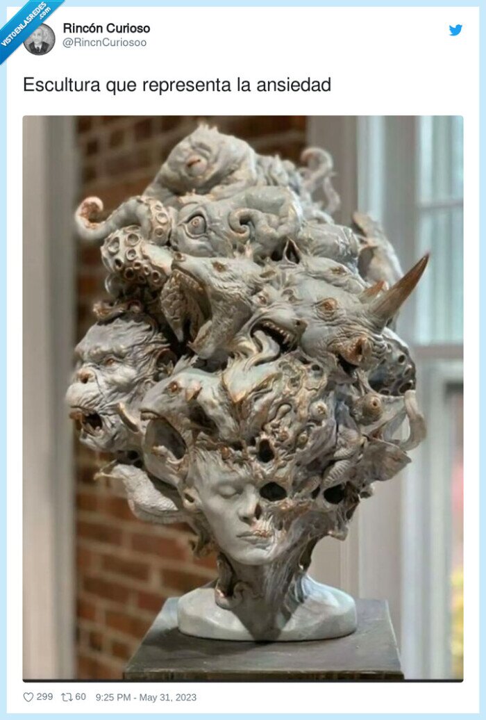representar,escultura,ansiedad