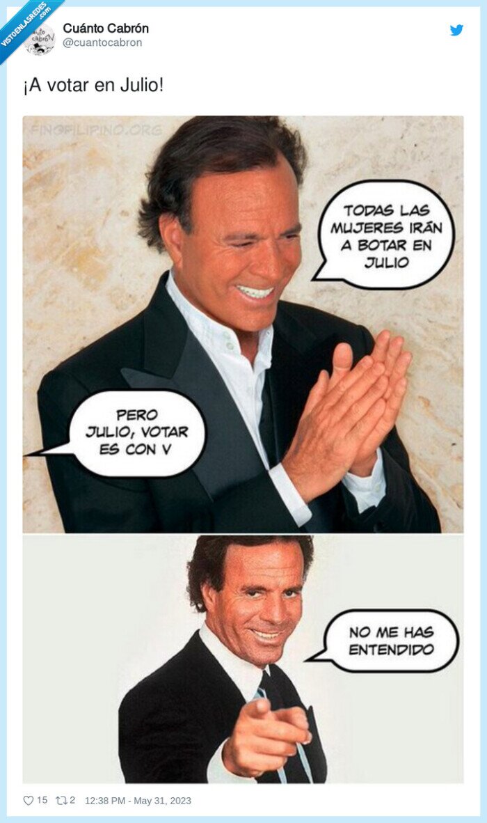 votar,julio iglesias,botar,mujeres