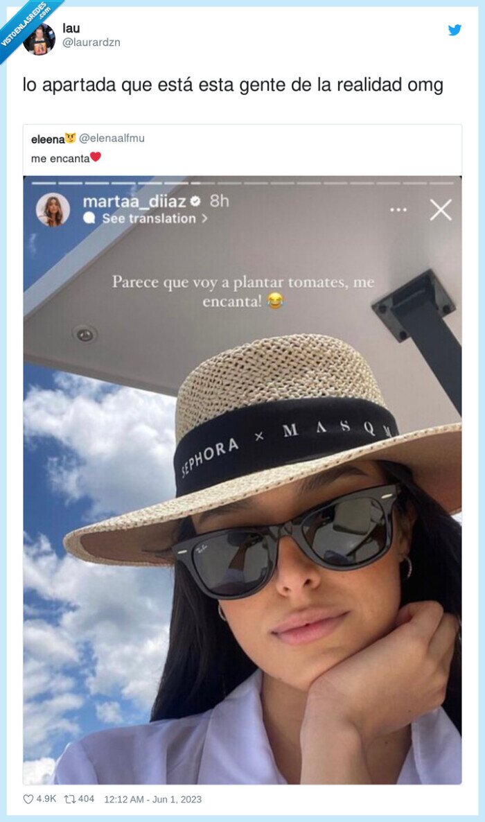 apartada,realidad,marta diaz,retrasada,tomates,plantar