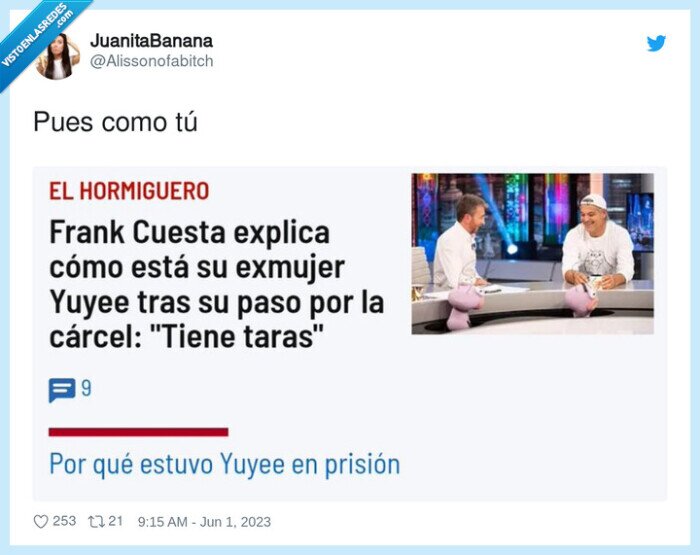 yuyee,frank cuesta,mujer,carcel,taras