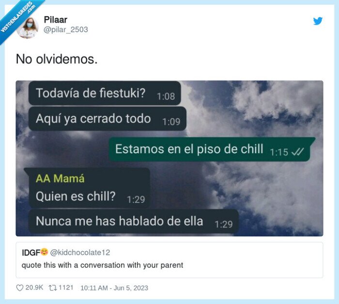 madre,chill,conversación