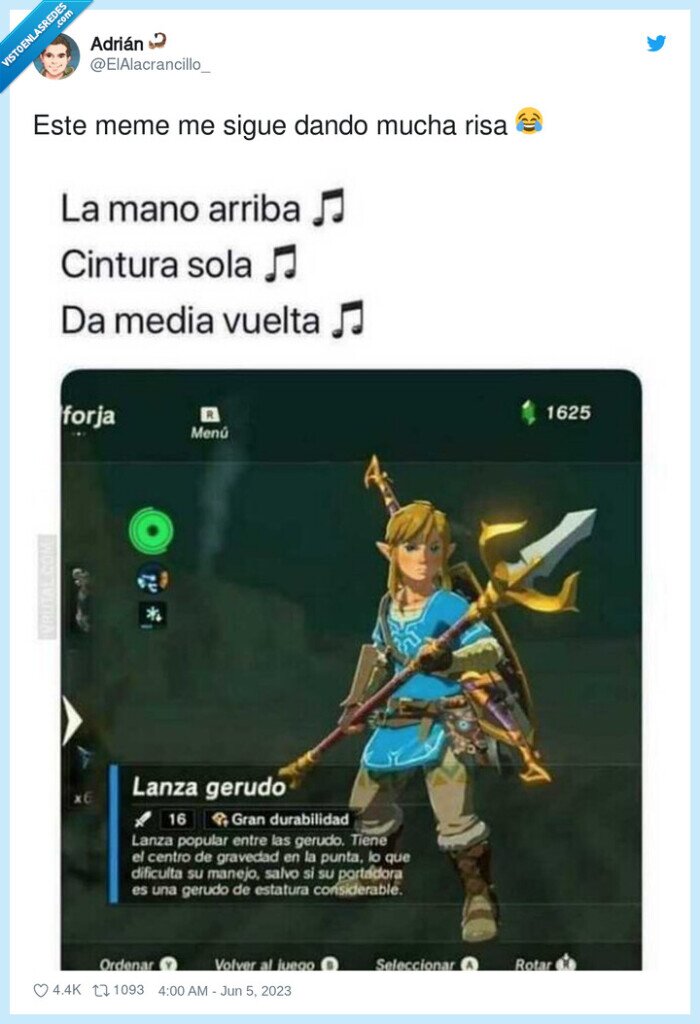 zelda,danza kuduro,lanza gerudo