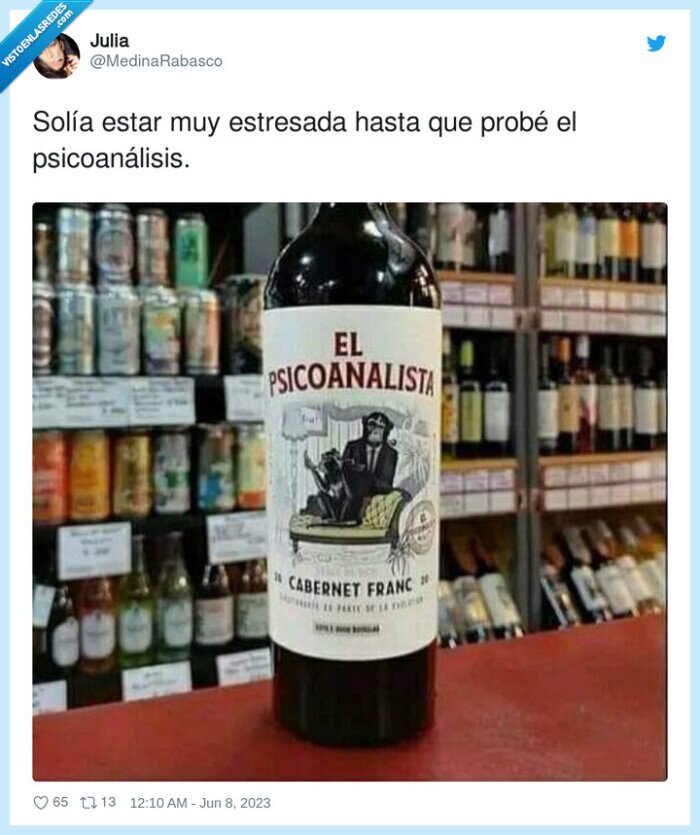 psicoanálisis,estresada,vino