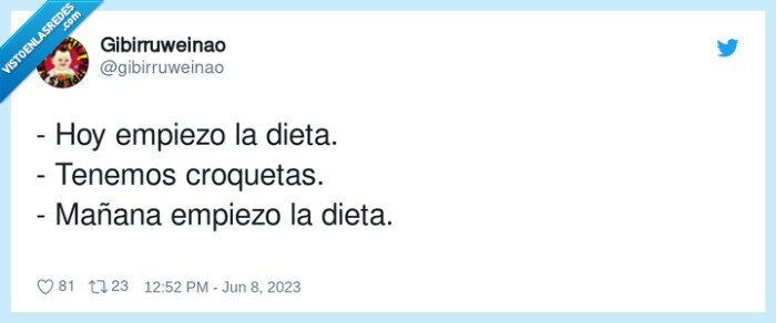 croquetas,empiezo,mañana,dieta,hoy
