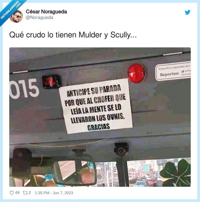 conductor,bus,leer mentes,ovnis