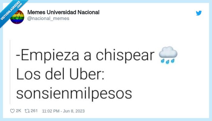 uber,precio,lluvia,subir