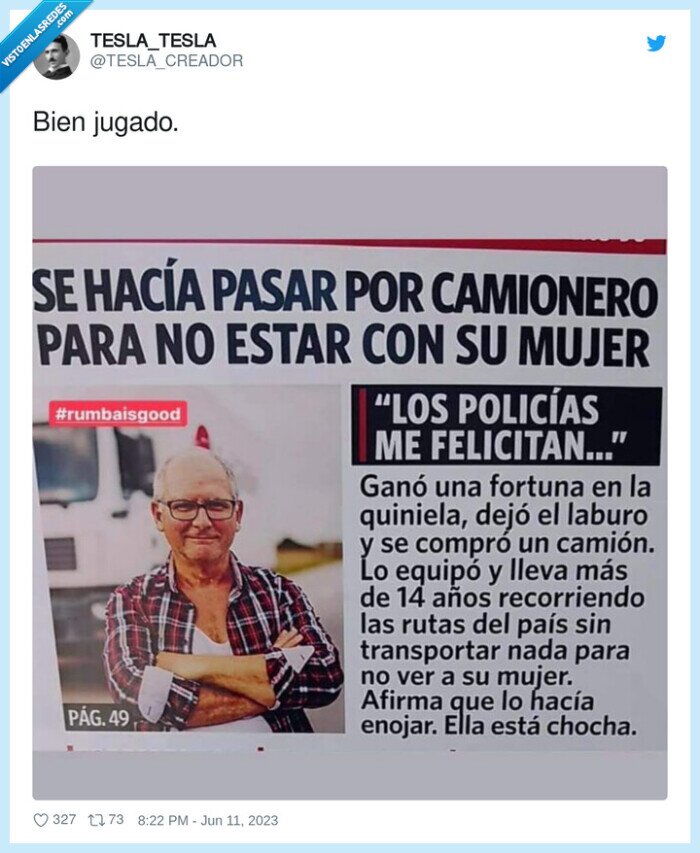 camionero,mujer,loteria,tocar,premio,felicitar