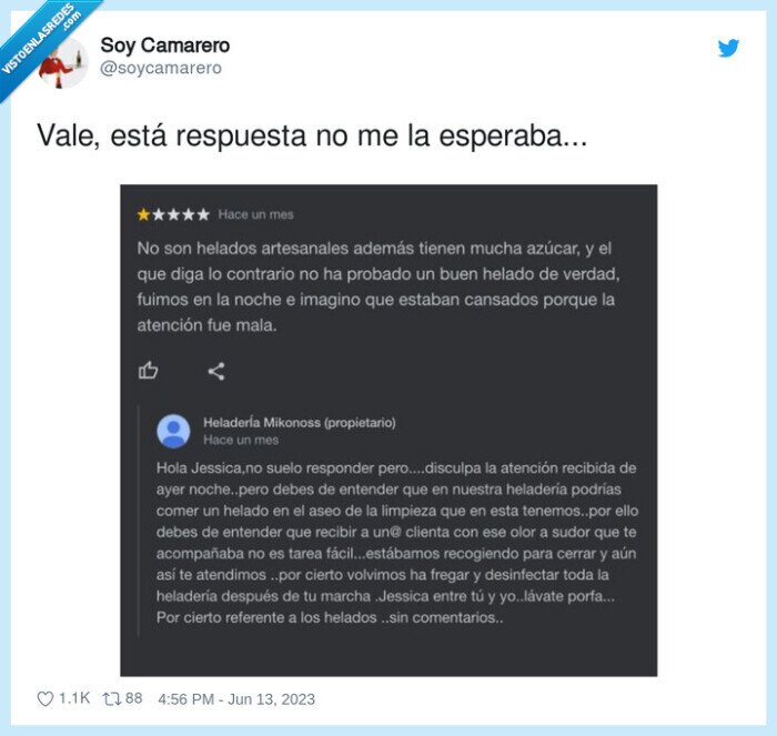 respuesta,reseña,restaurante