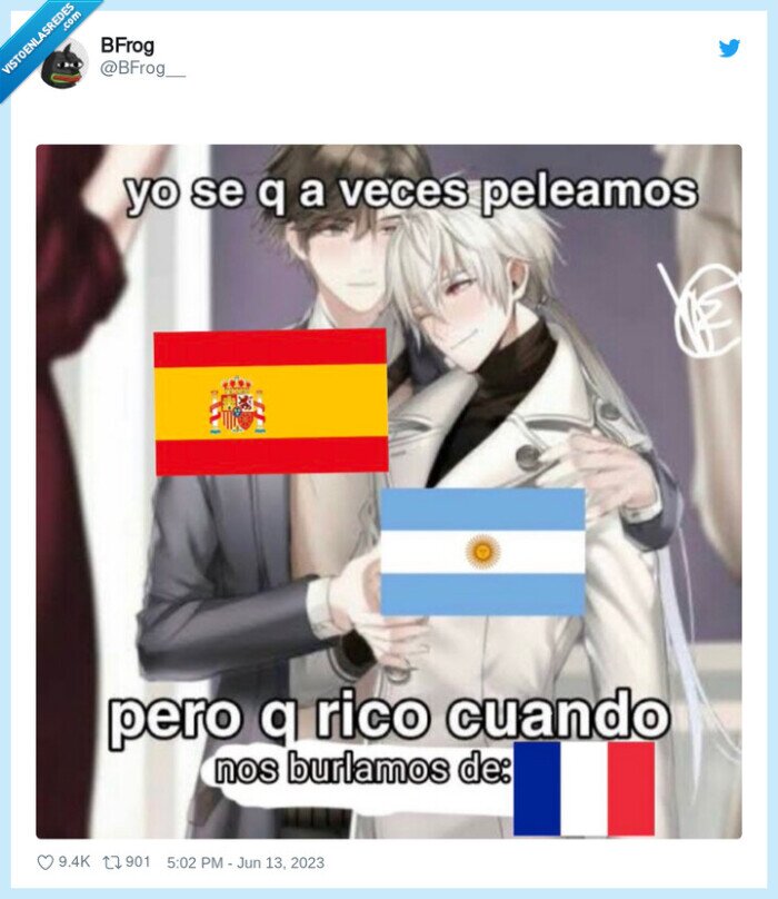 francia,argentina,españa,burlarse