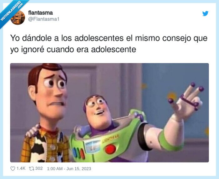 adolescentes,consejo,ignorar,buzz lightyear