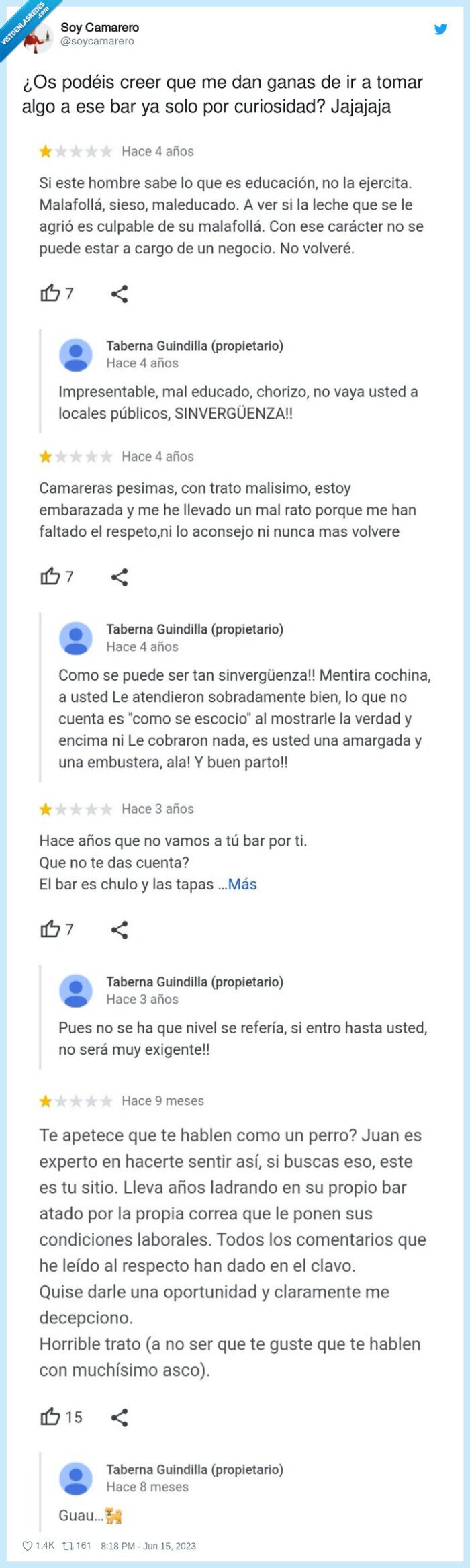 bar,reseñas,reviews,mala leche