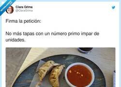 Enlace a Yo creo que las tapas correctas deben traer un numero par y múltiplo de 3. Lo que viene siendo una docena o media docena, por @ClaraGrima