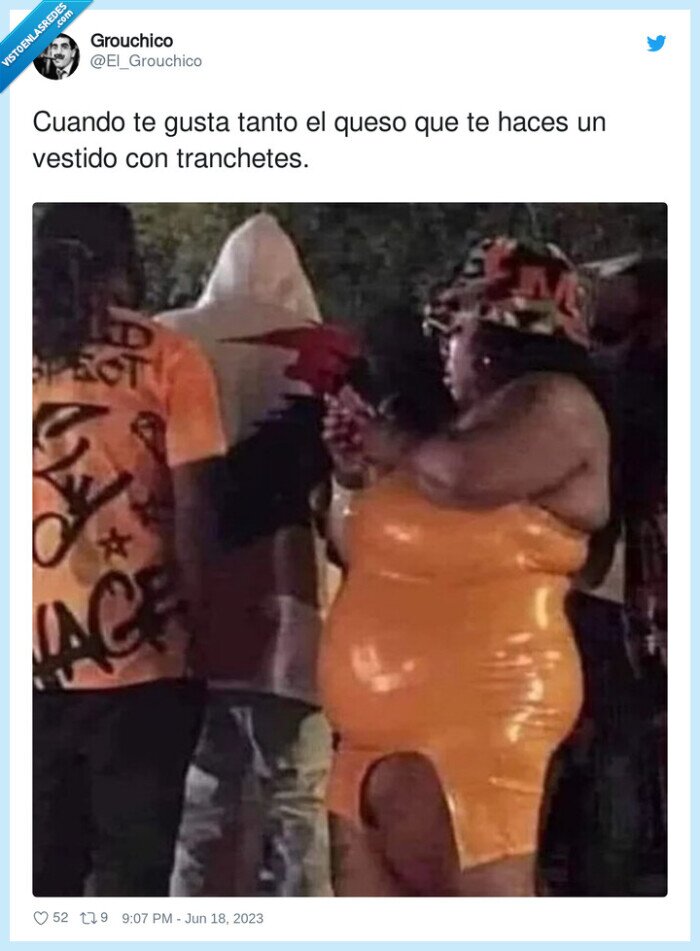tranchetes,vestido,queso