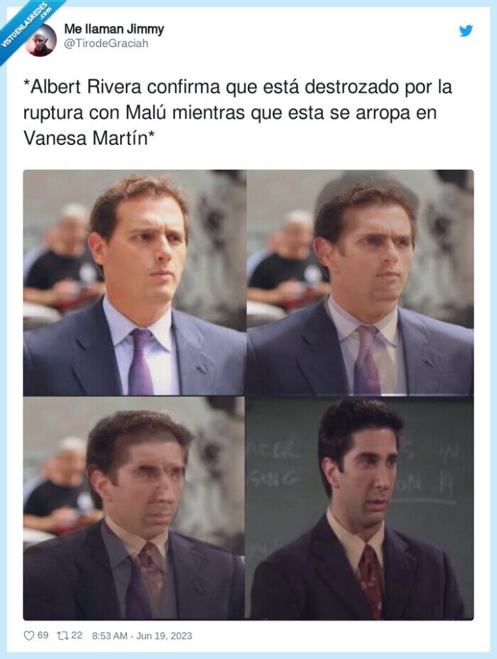 destrozado,albert rivera,malu,ruptura,friends,ross