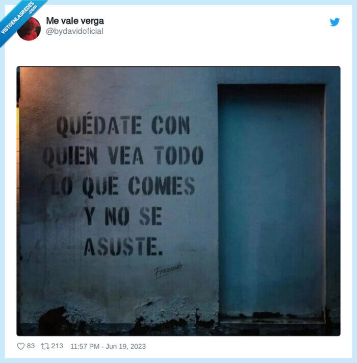 comer,ver,asustar,quedate