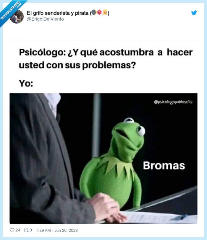 psicologo,bromas,rana gustavo,kermit,problemas