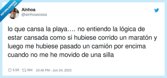 maratón,playa,calor,cansar,lógica,cansada