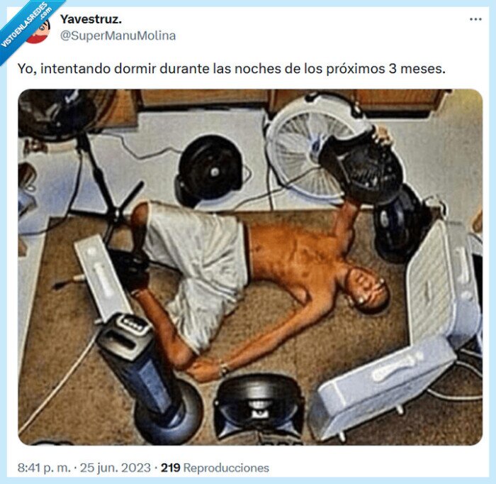 dormir,verano,calor,ventilador