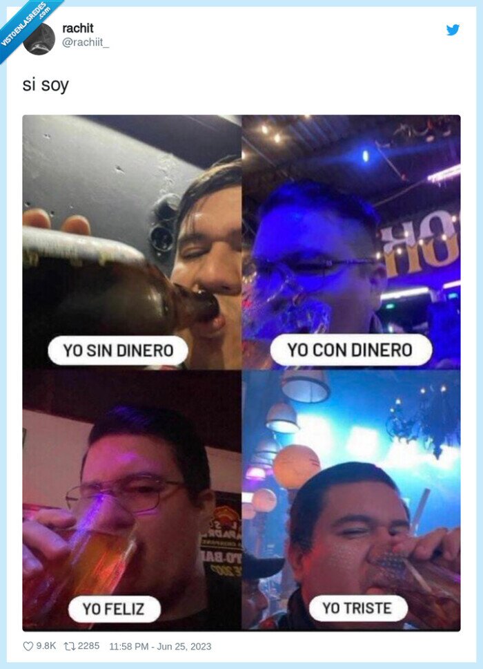 beber,feliz,triste,siempre