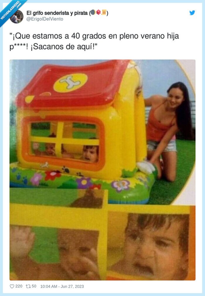 grados,verano,calor,niños,caseta