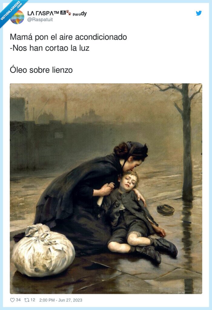 acondicionado,cortado,mamá,óleo sobre lienzo