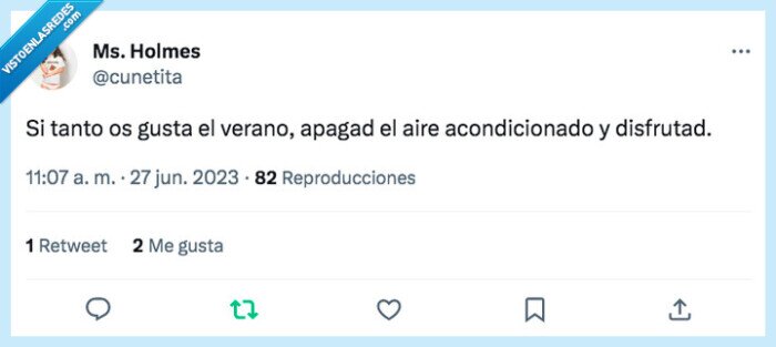 Verano,calor,Twitter,humor,aire acondicionado
