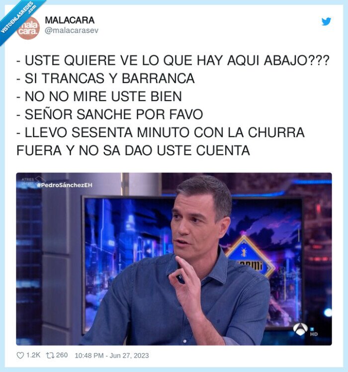 barrancas,trancas,pedro sanchez,hormiguero,pablo motos