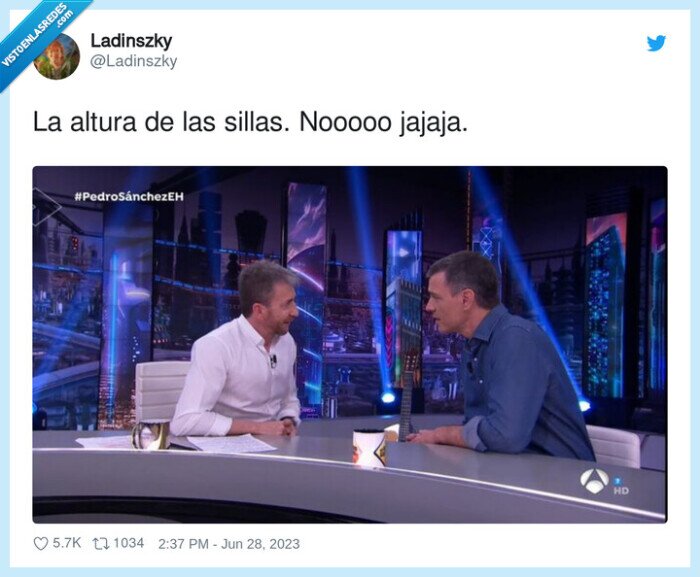 hormiguero,sillas,pedro sanchez,pablo motos,altura