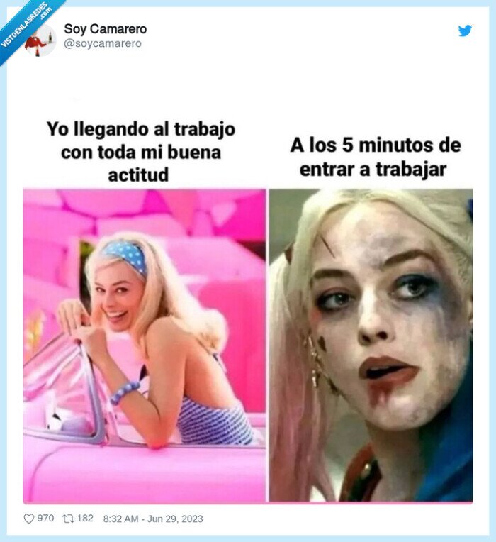 margot robbie,barbie,harley queen,trabajo