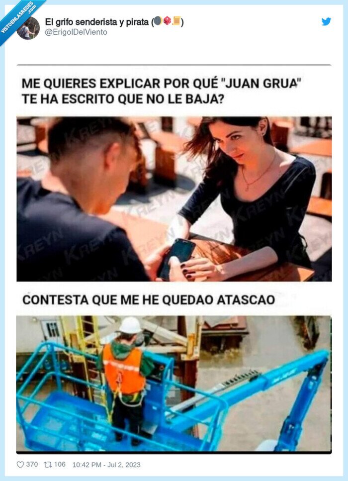 brutal,bajar,grua,desconfiar