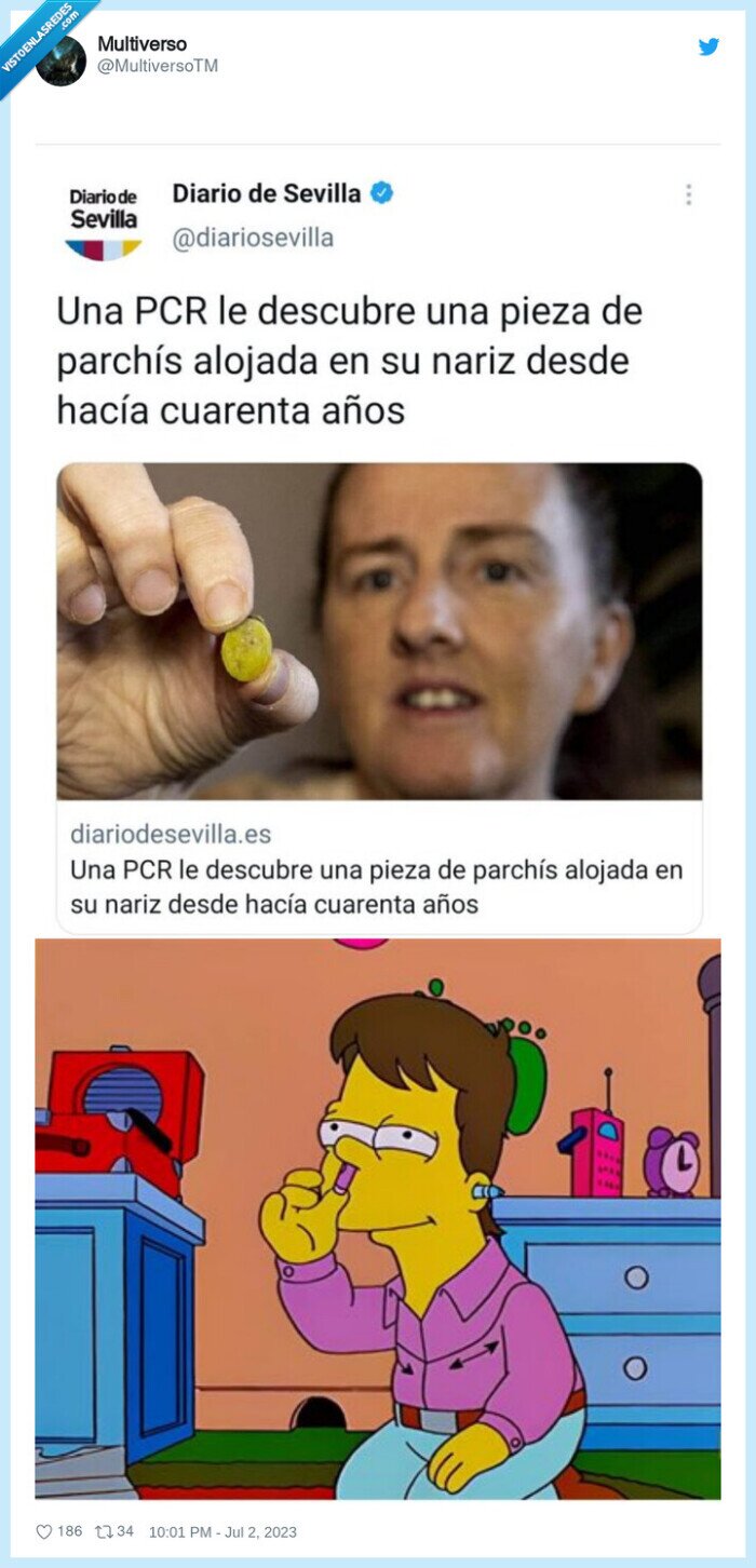 homer,ficha,nariz,introducir