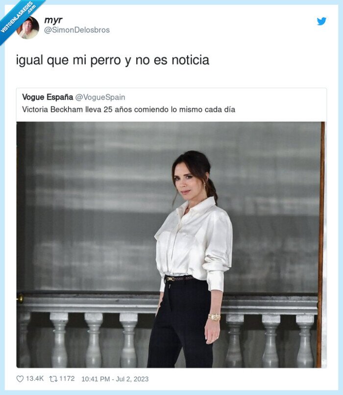 comer,lo mismo,igual,victoria beckham