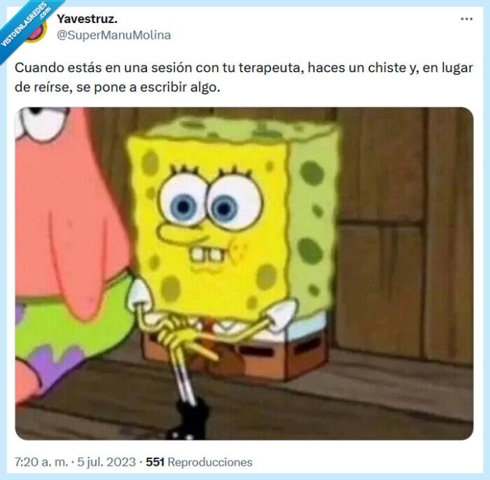 terapeuta,chiste,sesión,reír