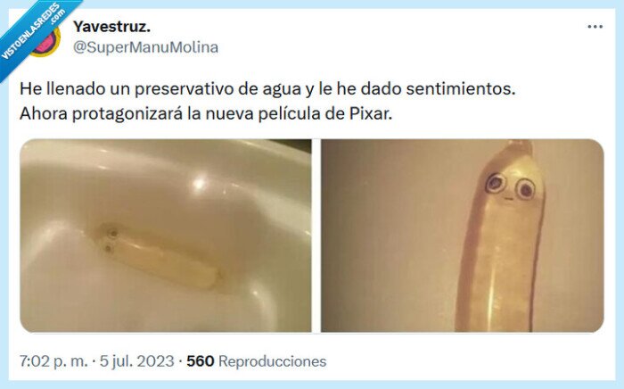 preservativo,sentimientos,pixar